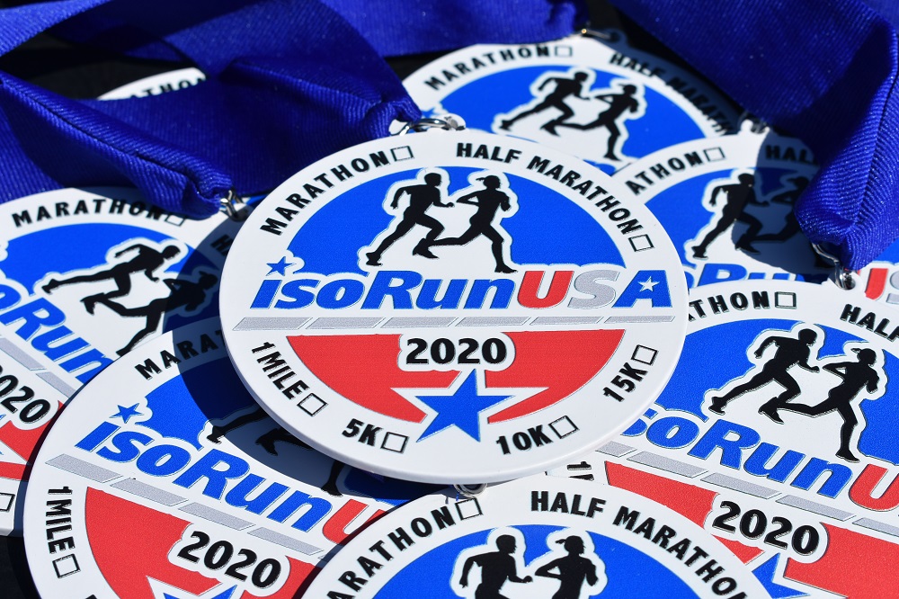 ISO Run USA Finisher Medal